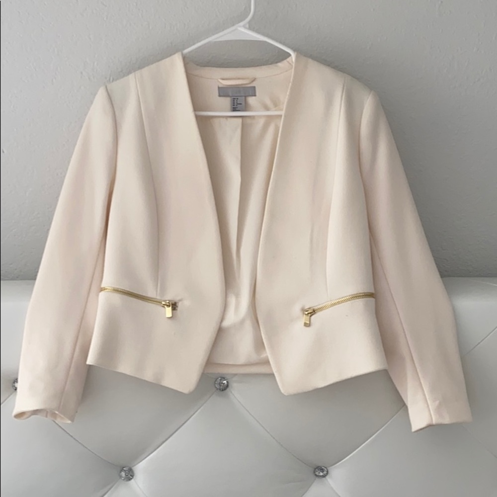 Cream blazer